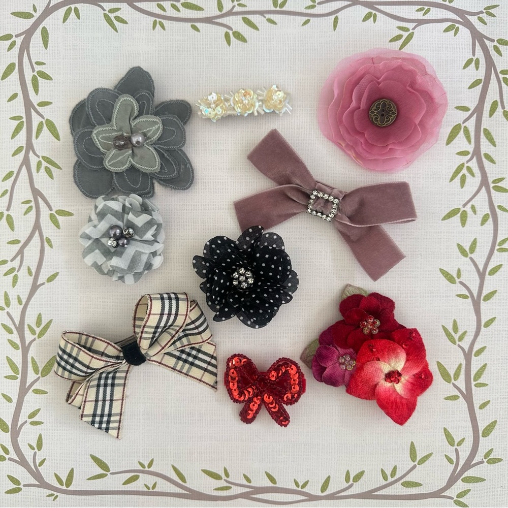 Girls hair clips accessories hair bows